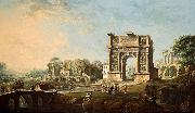 Antonio Joli The Arch of Trajan at Benevento oil on canvas painting by Antonio Joli. oil painting artist